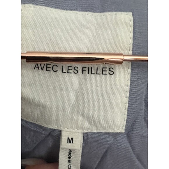 AVEC LES FILLES PINK BLUE TWO TONED PLAID BLAZER JACKET SIZE M - Picture 4 of 8